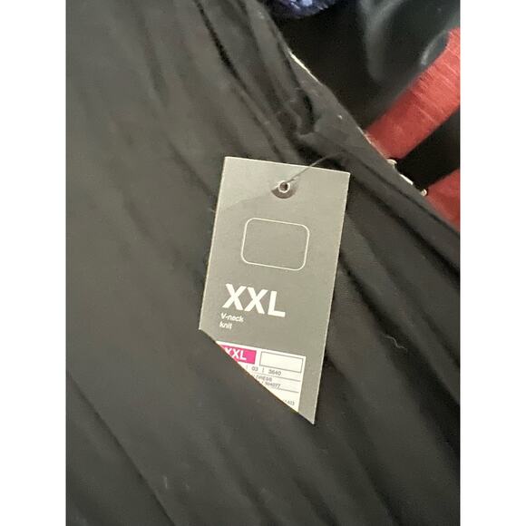 NWT Mossimo Black Dolman Sleeveless V-Neck High/Low Hem Soft Dress Size XXL - Picture 6 of 7